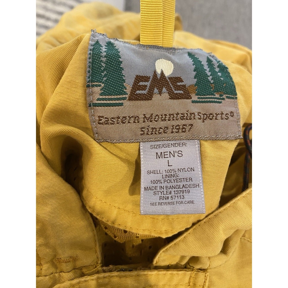 Vintage Eastern Mountain Sports Anorak EMS Nylon Windbreaker Hood Jacket Mens L - Picture 3 of 9